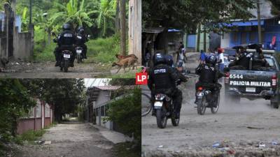 Una calle de tierra que denominan “La Frontera” divide los territorios del Barrio 18 y Mara Salvatrucha (MS-13) en Chamelecón, una zona caliente de San Pedro Sula, norte de Honduras, donde aterrorizan las pandillas.