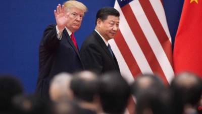 El presidente de EEUU, Donald Trump y su homólogo chino Xi Jinping. Foto: AFP/Archivo
