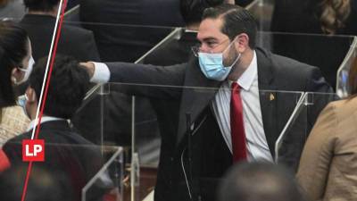 Jorge Cálix en el Congreso Nacional.