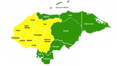 Copeco prevé que lloverá durante lo que resta de la semana.