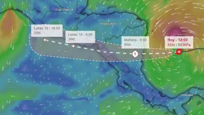 Julia se convertirá en un huracán de categoría 1 antes de tocar tierra en Nicaragua.