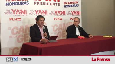 Wilfredo Méndez junto a Yani Rosenthal durante un anuncio de respaldo a la candidatura del presidenciable liberal.