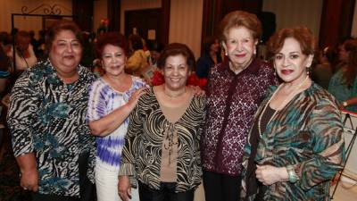 Silvia Rubí, Hilda Córdoba, Miriam Rivera, Julieta Kattán y Jackie Rivera