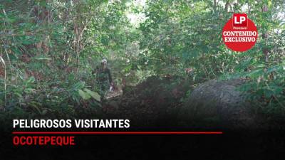 En el lado de El Salvador hay pequeños grupos de militares que vigilan por horas la frontera.