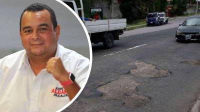 Jorge Aldana ha recibido fuertes críticas debido al mal estado de las calles.