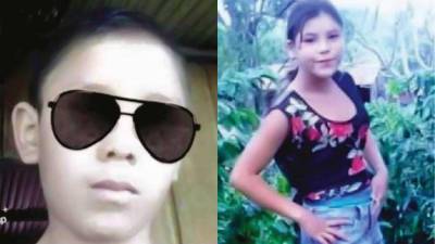 Fotografías en vida de Hilda Suyapa Orellana León (14) y Misael Orellana León (11).