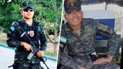 Los dos militares fallecidos durante las pruebas.