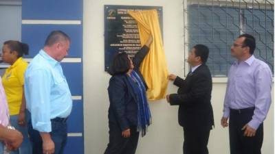 La Rectora Julieta Castellanos durante el acto de inauguración.