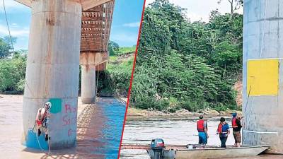 En lancha, rapel y hasta sumergiéndose en el río han trabajado en el sistema de alerta.