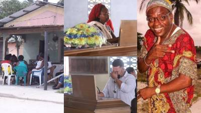 Familiares, amigos y compañeros de profesión de Fernando Herrera Lambert, “Comandante Ubala”, se reunieron en el Centro Comunal de Tornabé para darle el último adiós.