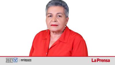 Martha Puentes, es candidata a la alcaldía de Yoro por el Partido Liberal.
