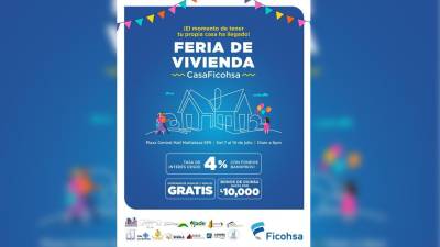 Aún está a tiempo de participar en la Feria de Vivienda CasaFicohsa.