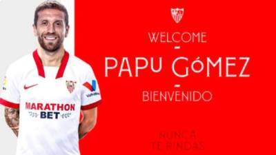 Alejandro ‘Papu’ Gómez firmó con Sevilla hasta junio de 2024.