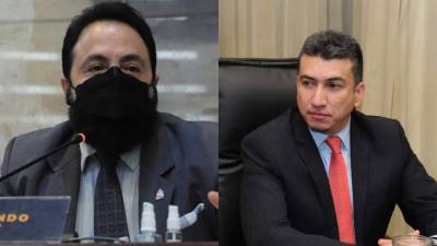 Luis Redondo, presidente del Congreso Nacional, y Rolando Argueta, presidente de la Corte Suprema de Justicia.