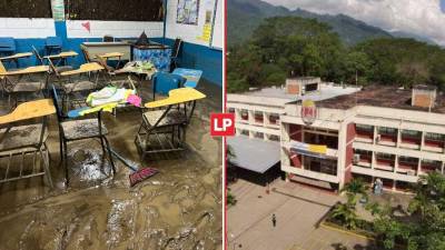 Algunas escuelas en la zona norte ya fueron afectadas por las lluvias.