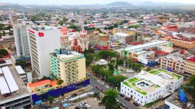 Vista aérea de San Pedro Sula, Cortés.