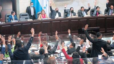 Pleno del Legislativo de Honduras.