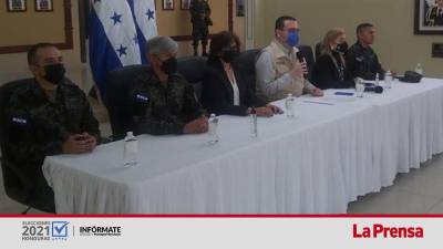 Autoridades del CNE y Fuerzas Armadas en conferencia conjunta este sábado 27 de noviembre de 2021