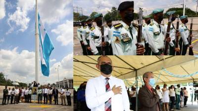 Autoridades de la UTH rindieron honor al héroe nacional.