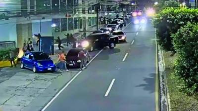 La masacre se registró la madruga del pasado jueves en el estacionamiento de un centro comercial ubicado en el bulevar Morazán de Tegucigalpa