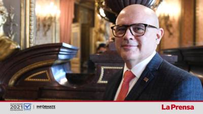 El canciller costarricense, Rodolfo Solano, durante la Tribuna organizada por EFE y Casa América. EFE