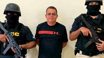 Fredy Mármol, el día de su captura en Tegucigalpa, el 20 de agosto de 2021.