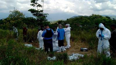 Los peritajes forenses determinarán las identidades de los cuerpos encontrados.