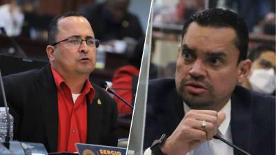Sergio Castellanos, diputado de Libre, y Tomás Zambrano, diputado de Libre.