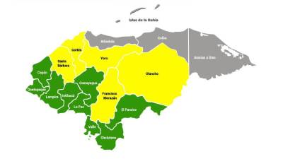 Copeco eleva alerta por lluvias en Cortés, Yoro, Olancho y Santa Bárbara