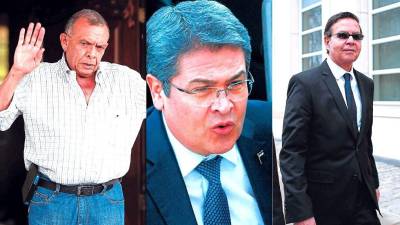 Lobo, Hernández y Callejas, expresidentes de Honduras.