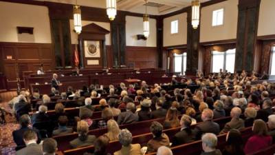 Sala del tribunal Daniel Patrick Moynihan en el Distrito Sur de Nueva York.