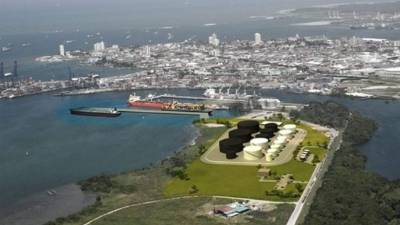 La planta será construida en la isla Telfers, frente a la ciudad de Colón.
