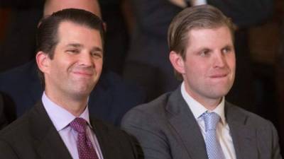Donald Trump Jr y Eric Trump, hijos del presidente de Estados Unidos.