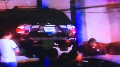 Esta es la camioneta en la que iban los autores del atentado contra el pastor Jorge Machado.