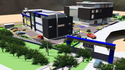 MAQUETA. El edificio contará con un área administrativa y los laboratorios de química forense, balística, dactiloscopia, documentología, retratos hablados, con lo que pretenden fortalecer las investigaciones de crímenes en la zona norte.