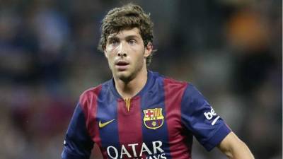 Sergi Roberto se une a las bajas de Messi, Iniesta y Rafinha en el Barcelona.