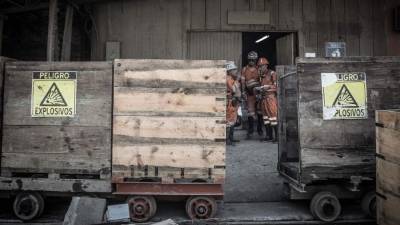 La mayor parte de la economía chilena depende del rubro minero, que ha tenido un crecimiento sustancial en los últimos años.