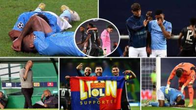 Las imágenes de la sorprendente victoria del Olympique de Lyon (1-2) contra el Manchester City para clasificar a las semifinales de la Champions League. El equipo de Pep Guardiola, otra vez eliminado.