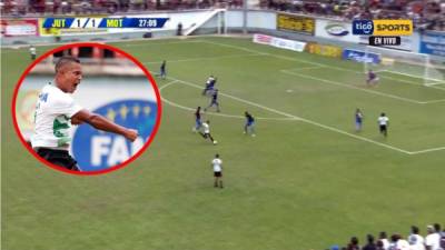 Óscar Salas le marcó un gran golazo al Motagua.