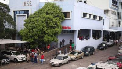 Foto de archivo del Seguro Social en Tegucigalpa.