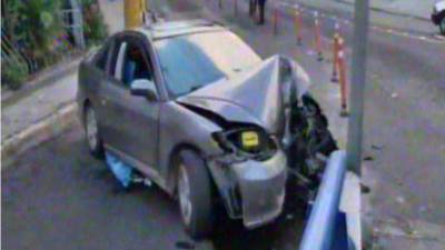 Carlos Mendoza conducía un Honda Civic con placa PDP 6258.