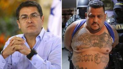 El presidente Juan Orlando Hernández mostró parte de los lujosos relojes que policías encontraron cuando se capturó al 'Cholo Houston'.