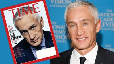 El Periodista Jorge Ramos en la portada de la revista Time.