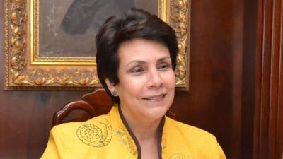 La canciller hondureña Mireya Argüero.