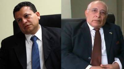 Teodoro Bonilla, vicepresidente del Consejo de la Judicatura, y Víctor Lozano, magistrado de la Sala de lo Constitucional