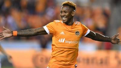 Romell Quioto abrió el marcador para el Houston Dynamo contra el Columbus Crew.