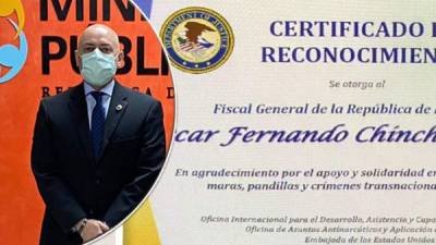 Estados Unidos respalda nuevamente la gestión del Fiscal General Óscar Chinchilla.