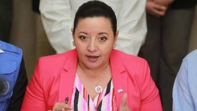 La ministra de Salud, Yolany Batres.