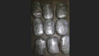 Droga decomisada en Tocoa, Colón, Honduras.