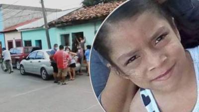 La niña estaba en la acera de la casa cuando recibió los balazos.